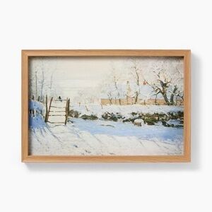 18"x12" Snow Landscape Framed Wall Art - Threshold™ designed with Studio McGee